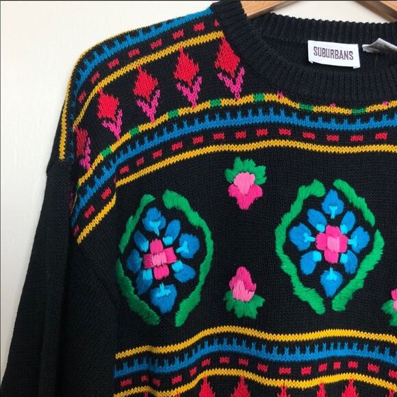 Vintage Embroidered Crewneck Sweater - Picture 2 of 8